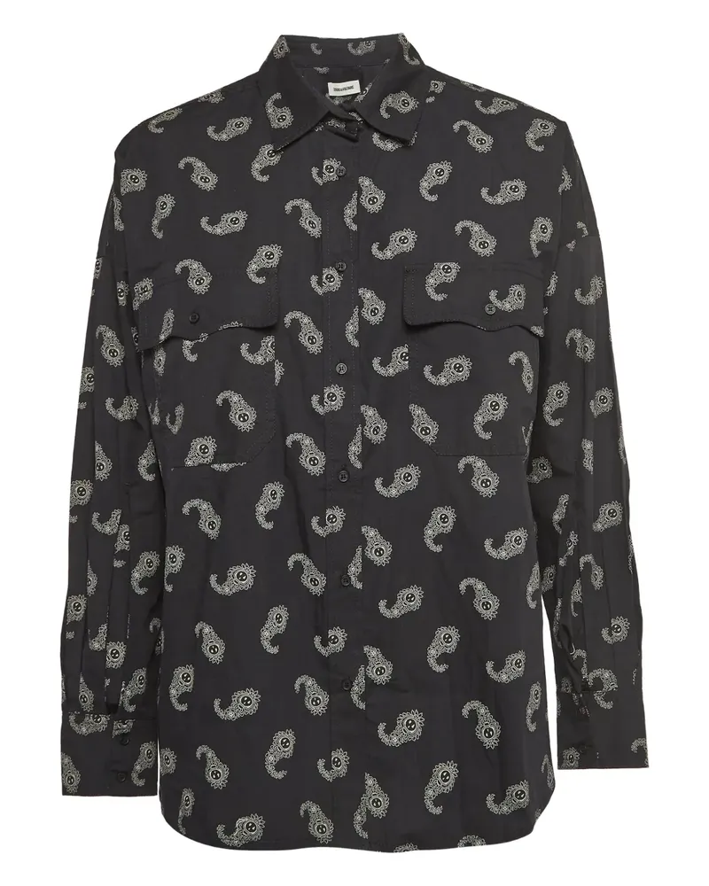 Zadig & Voltaire Pre-owned Tamara Hemd mit Paisley-Print - Schwarz Schwarz