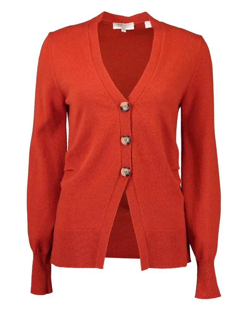 Veronica Beard Lamotte buttoned V-neck cardigan - Rot Rot