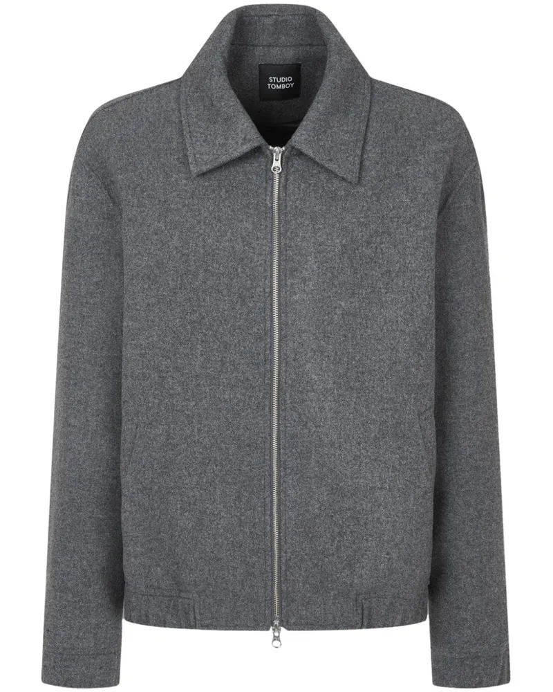 STUDIO TOMBOY Jacke mit Reißverschluss - Grau Grau