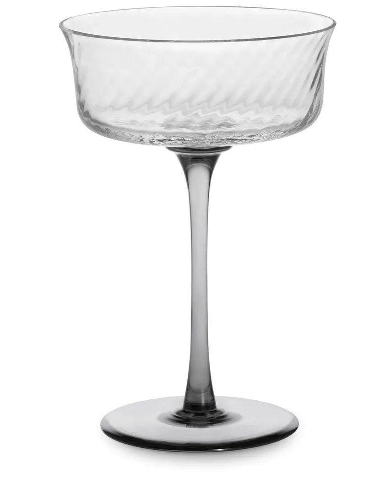 Dolce & Gabbana Champagnerglas aus handgeblasenem Muranoglas - Weiß Weiß