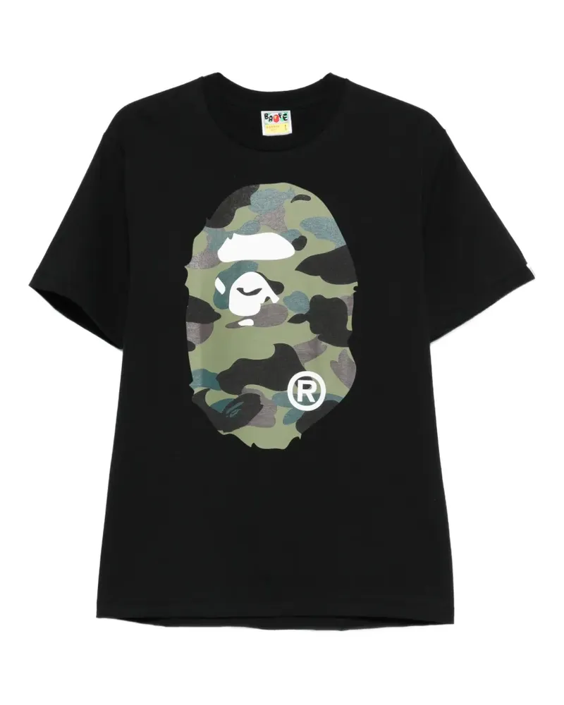 BAPE camouflage-print T-shirt - Schwarz Schwarz