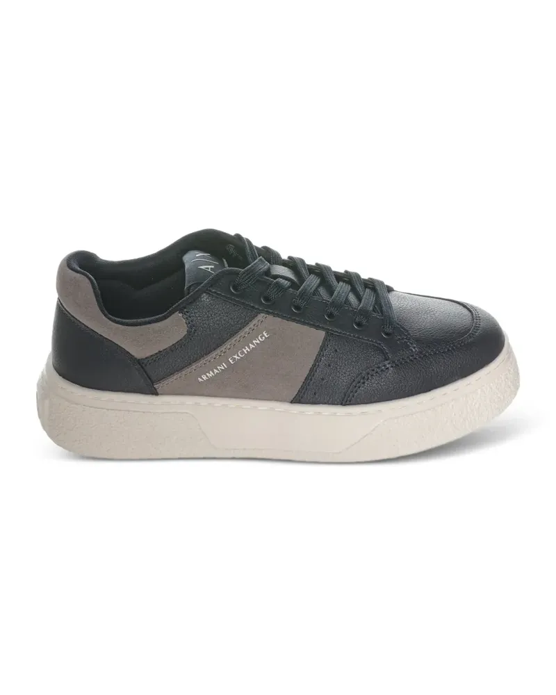 Armani Exchange Sneakers mit Logo-Print - Blau Blau