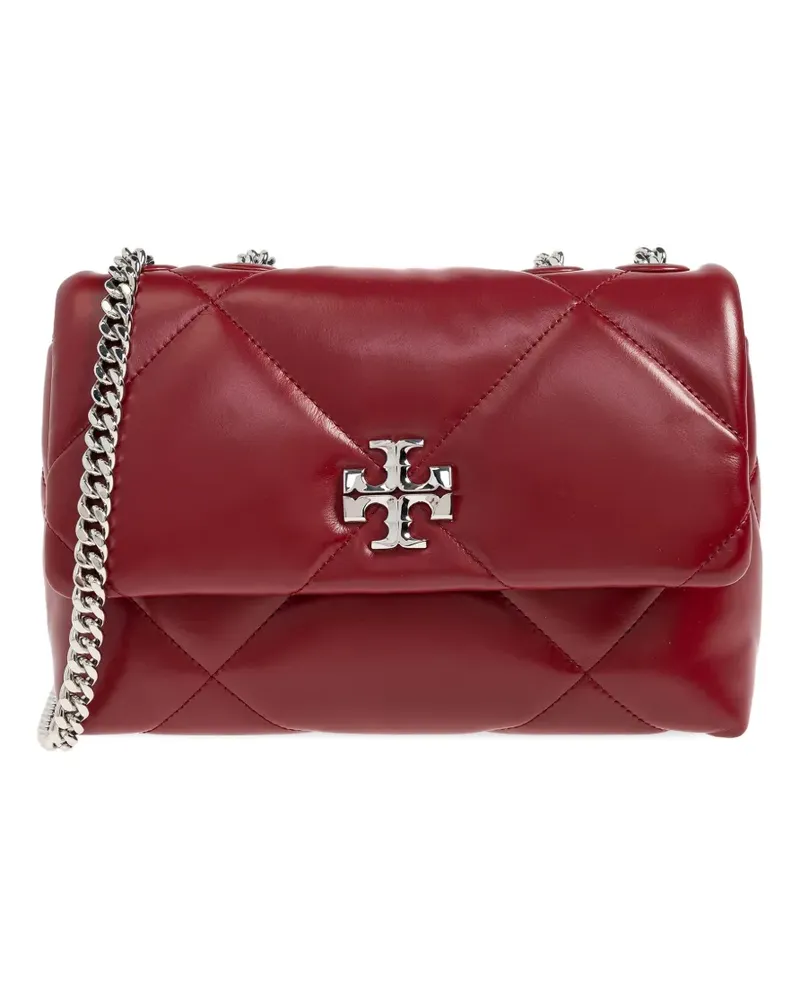 Tory Burch Gesteppte Schultertasche mit Logo-Detail - Rot Rot
