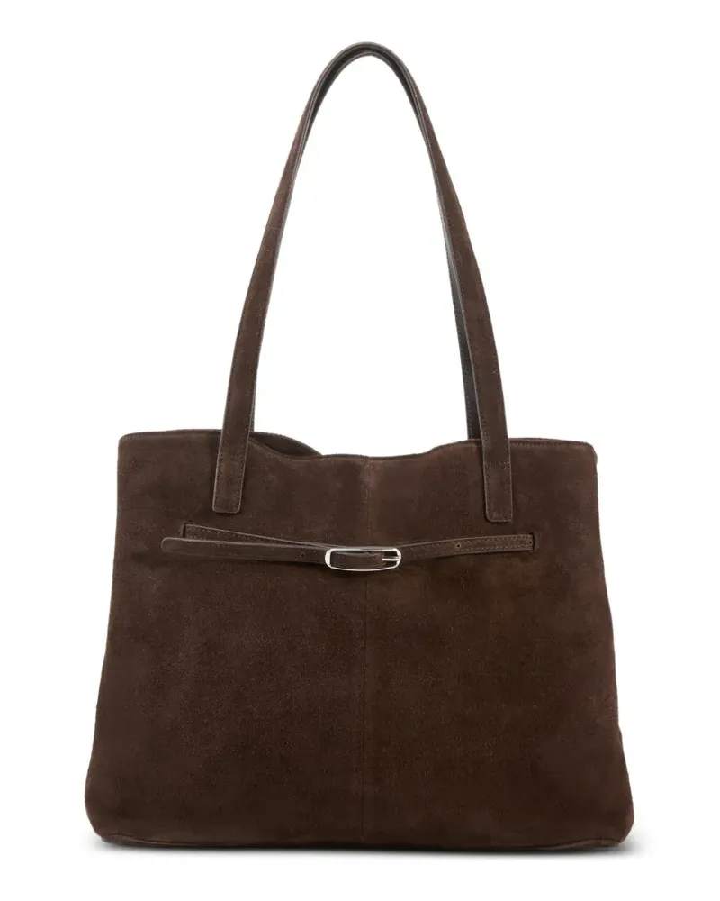 Vagabond Mittelgroße Cannes Tote Bag aus Wildleder - Braun Braun