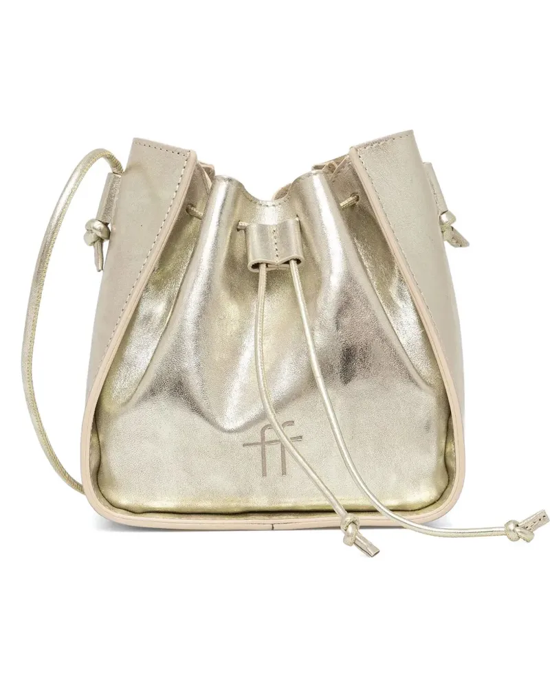 forte_forte Beuteltasche aus Leder - Gold Gold