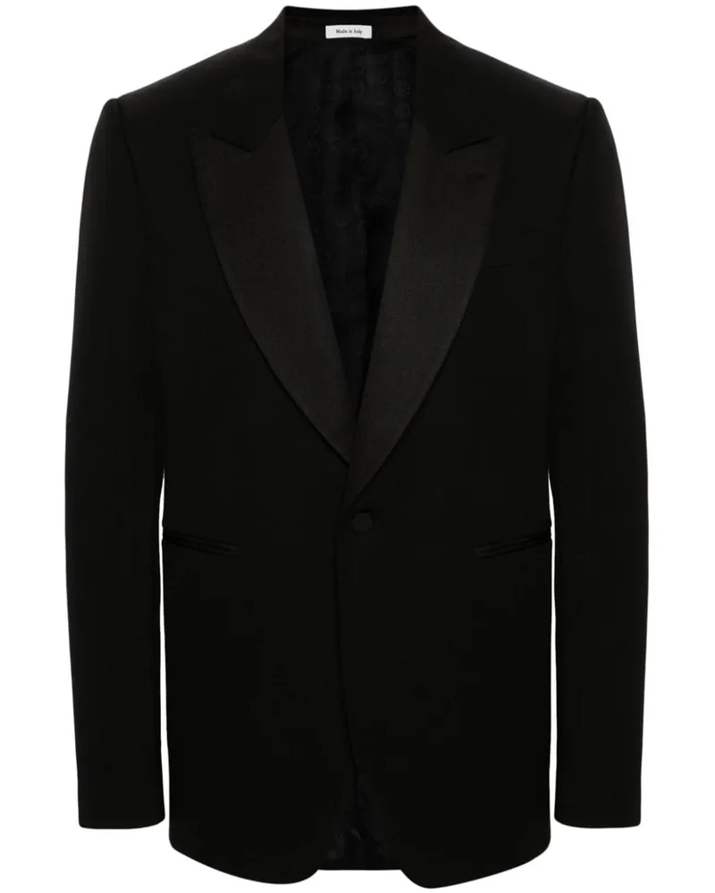 Alexander McQueen Einreihiges Sakko - Schwarz Schwarz