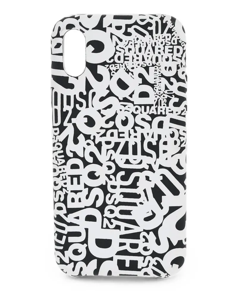 Dsquared2 iPhone X-Hülle mit Logo-Print - Schwarz Schwarz