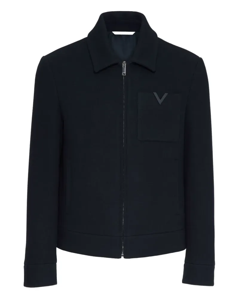 Valentino Garavani Jacke mit V-Detail - Blau Blau