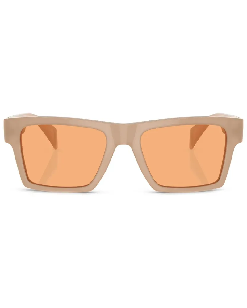 Versace Eckige Sonnenbrille mit Greca-Detail - Rosa Rosa