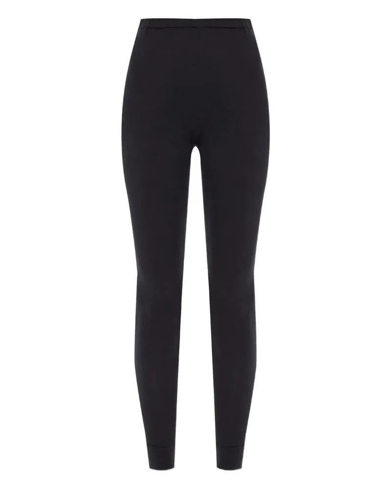 Issey Miyake Melierte Leggings mit Stretchbund - Schwarz Schwarz