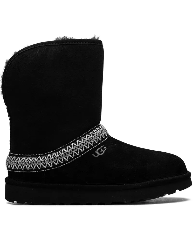 UGG Classic Crescent Boot Black Stiefel - Schwarz Schwarz