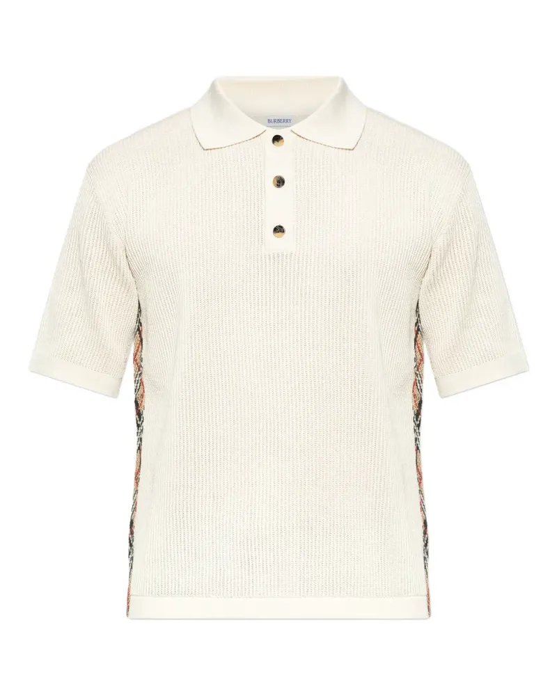 Burberry button-fastening polo shirt - Nude Nude