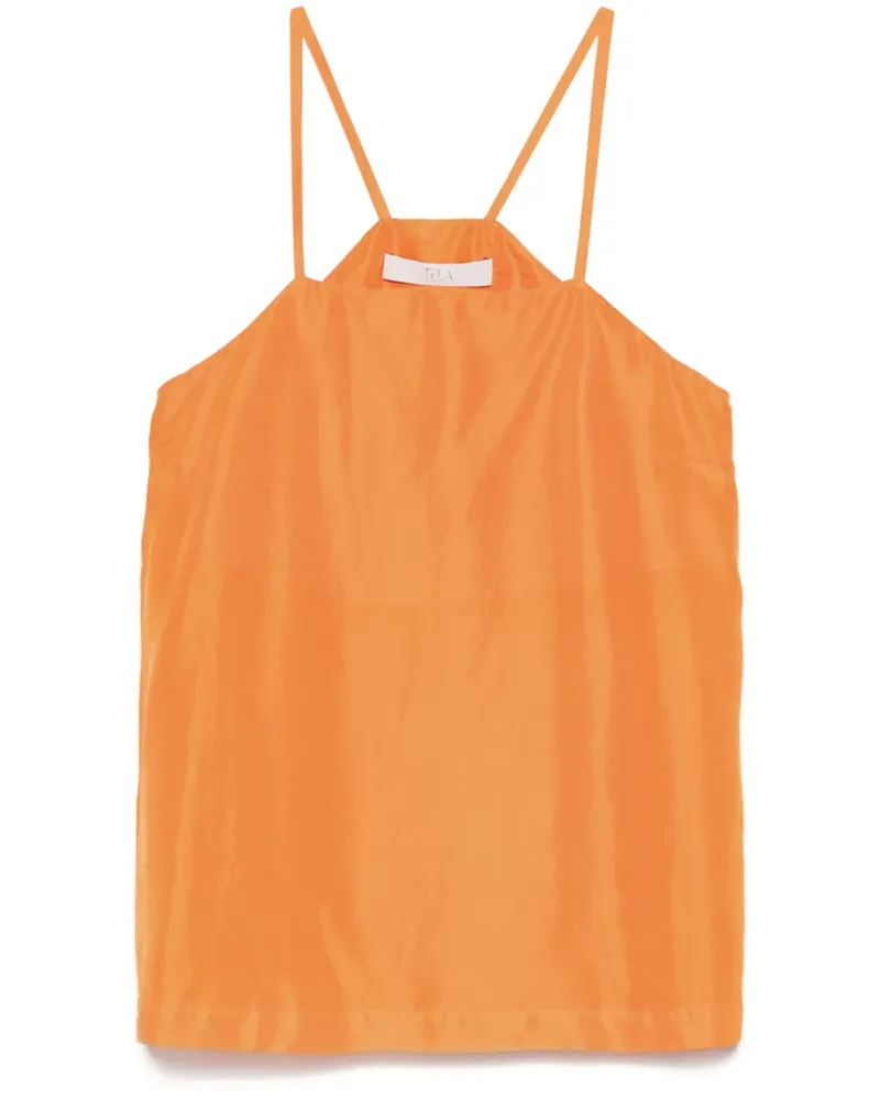 TELA Trägershirt aus Seide - Orange Orange