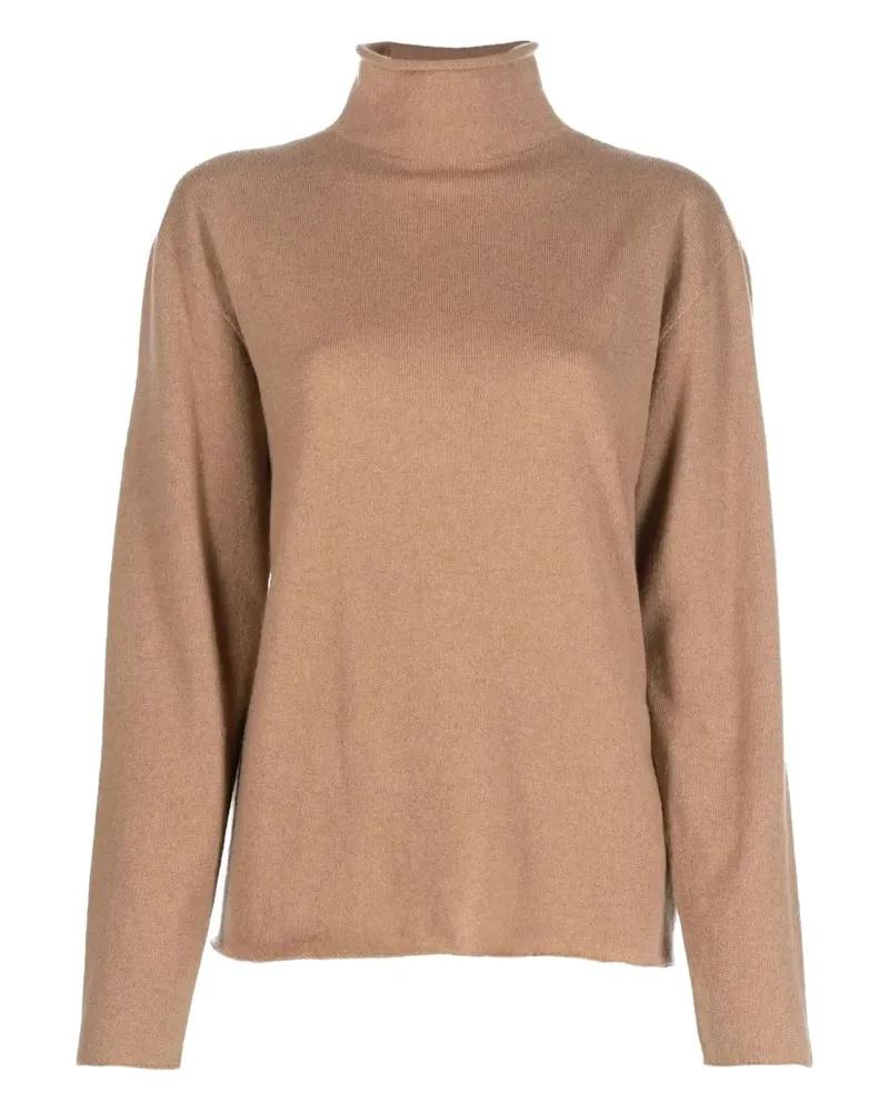 Jil Sander Pullover mit Stehkragen - Braun Braun