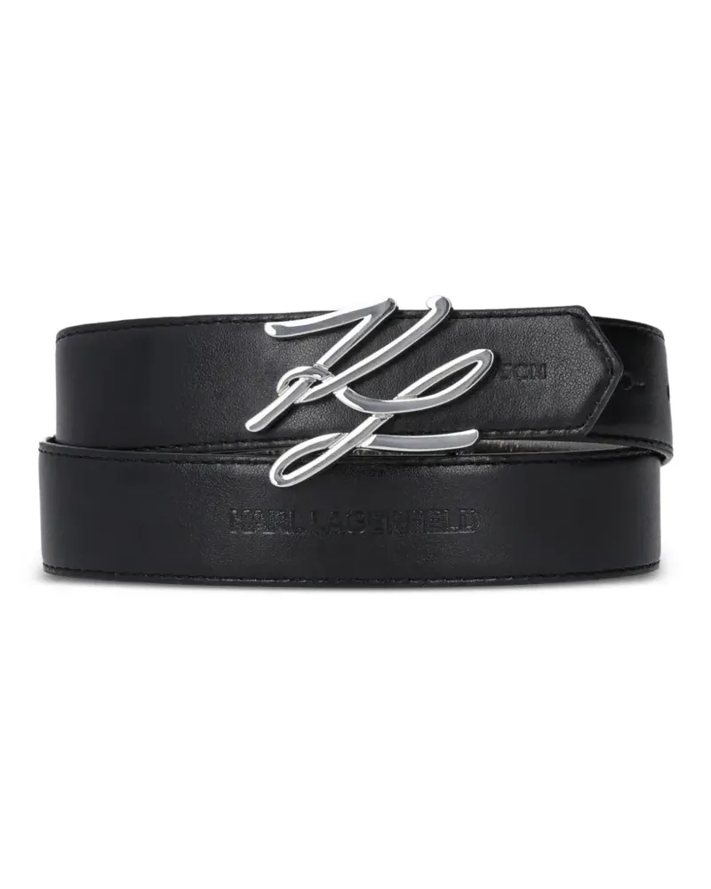 Karl Lagerfeld Wendbarer Gürtel - Schwarz Schwarz