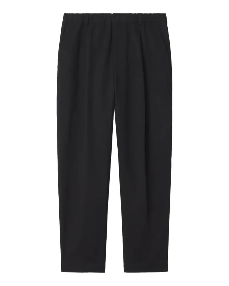 Kitsuné pleated elasticated-waistband trousers - Schwarz Schwarz