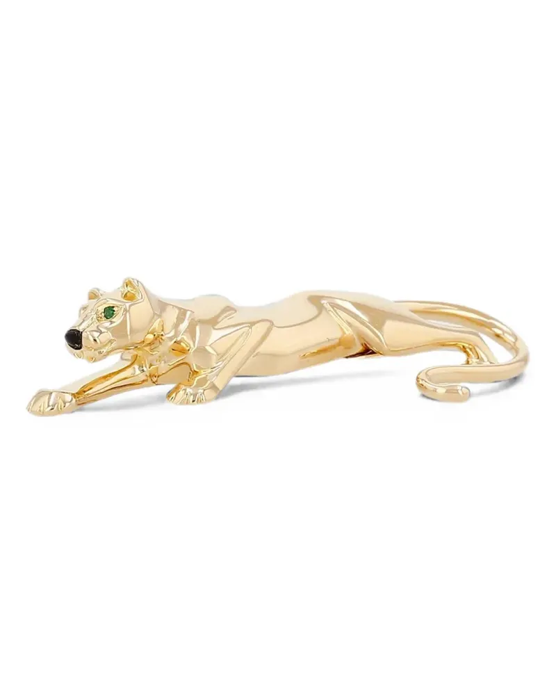 Cartier 1991 Panthère emerald and onyx brooch - Gold Gold