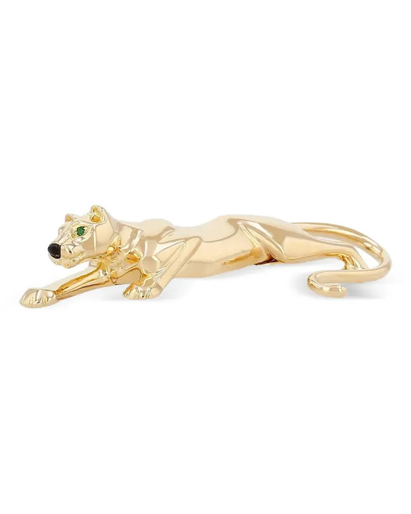 Cartier 1991 Panthère Brosche mit Smaragd und Onyx - Gold Gold