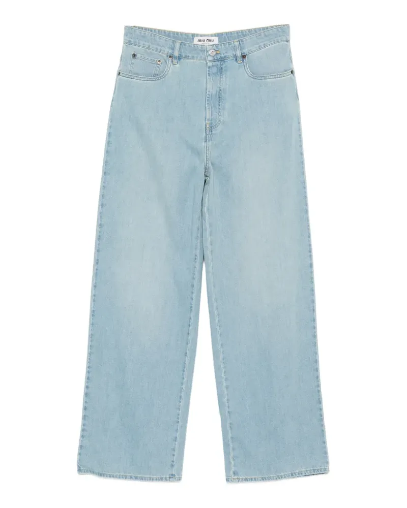 Miu Miu Jeans im Five-Pocket-Design - Blau Blau
