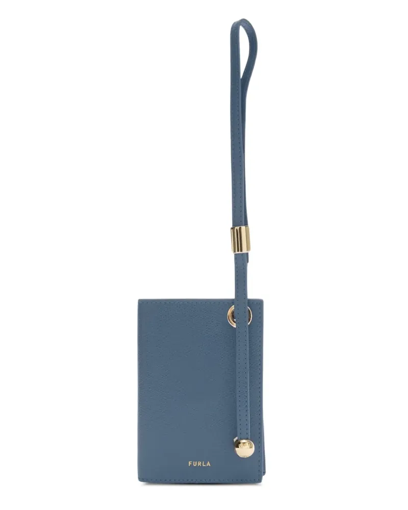 Furla Laura Kartenetui mit Riemen - Blau Blau