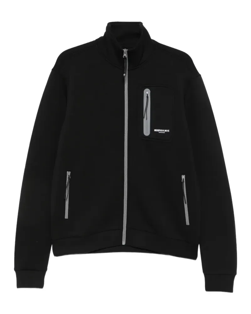 Murphy & Nye Shore zip-up logo-print sweatshirt - Schwarz Schwarz