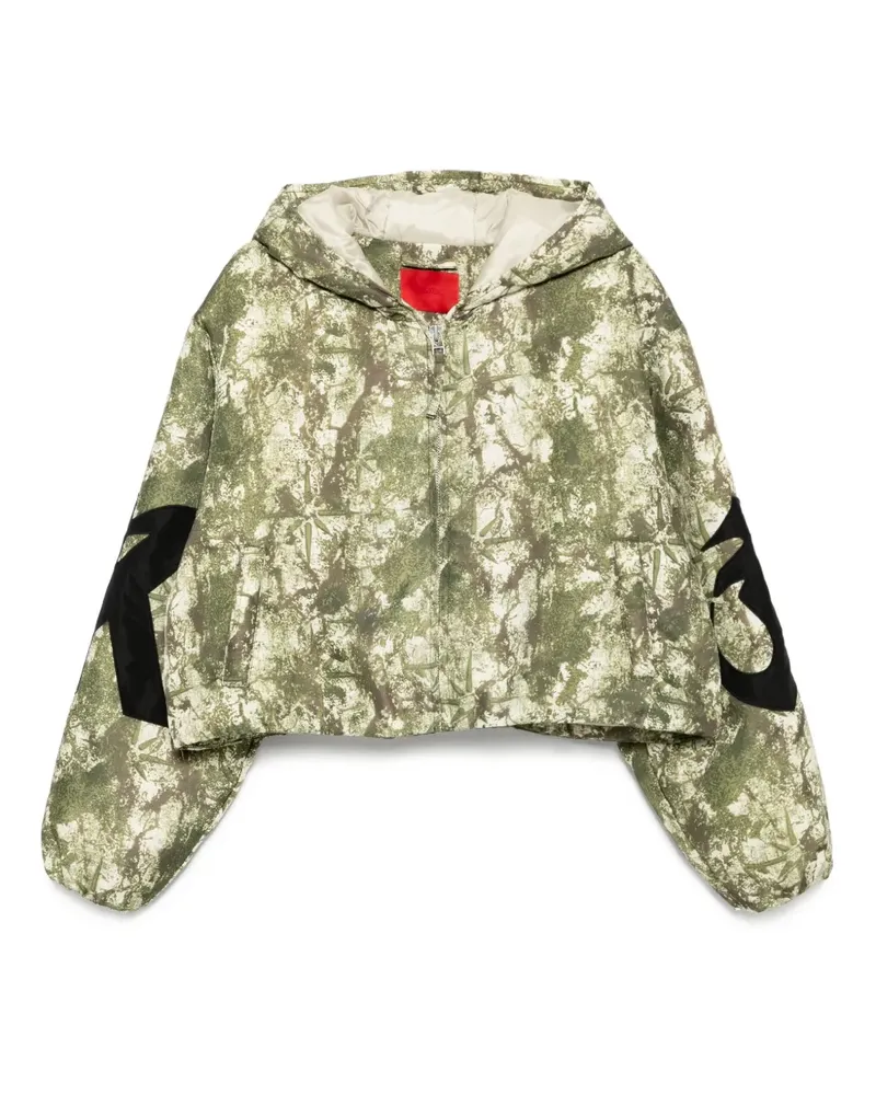 KUSIKOHC Gefütterte Jacke mit Print - Grün Grün