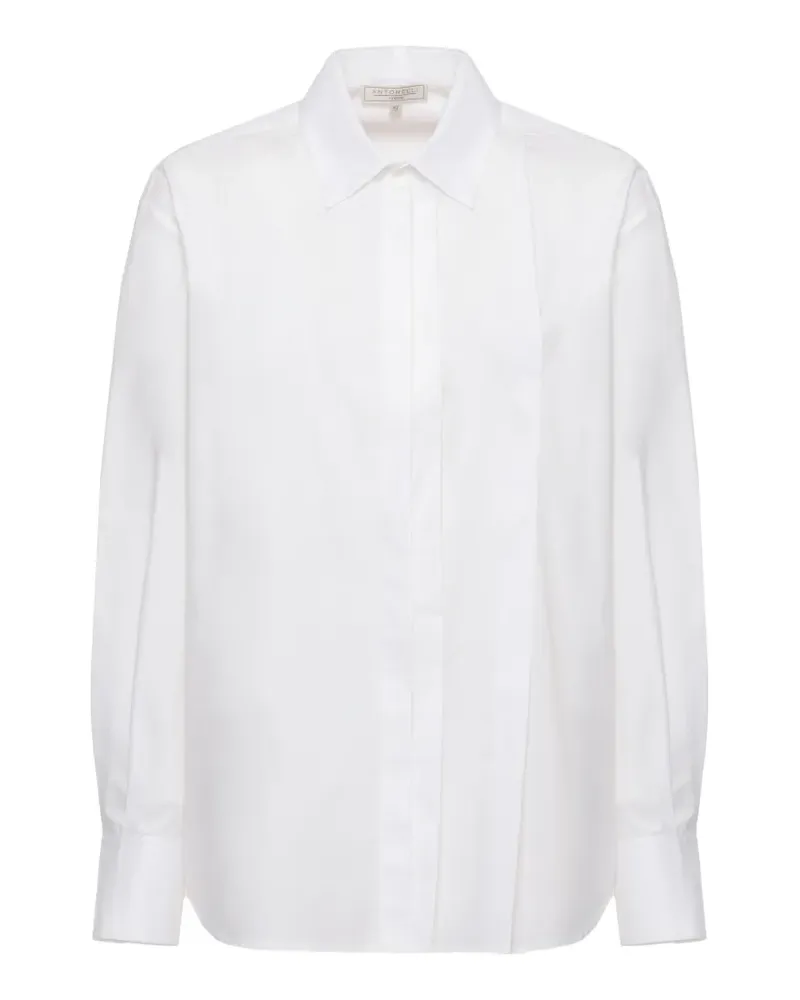 Antonelli Firenze Albizia pleated-detail shirt - Weiß Weiß