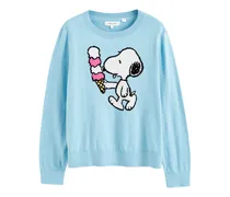 Snoopy Ice Cream Intarsien-Pullover