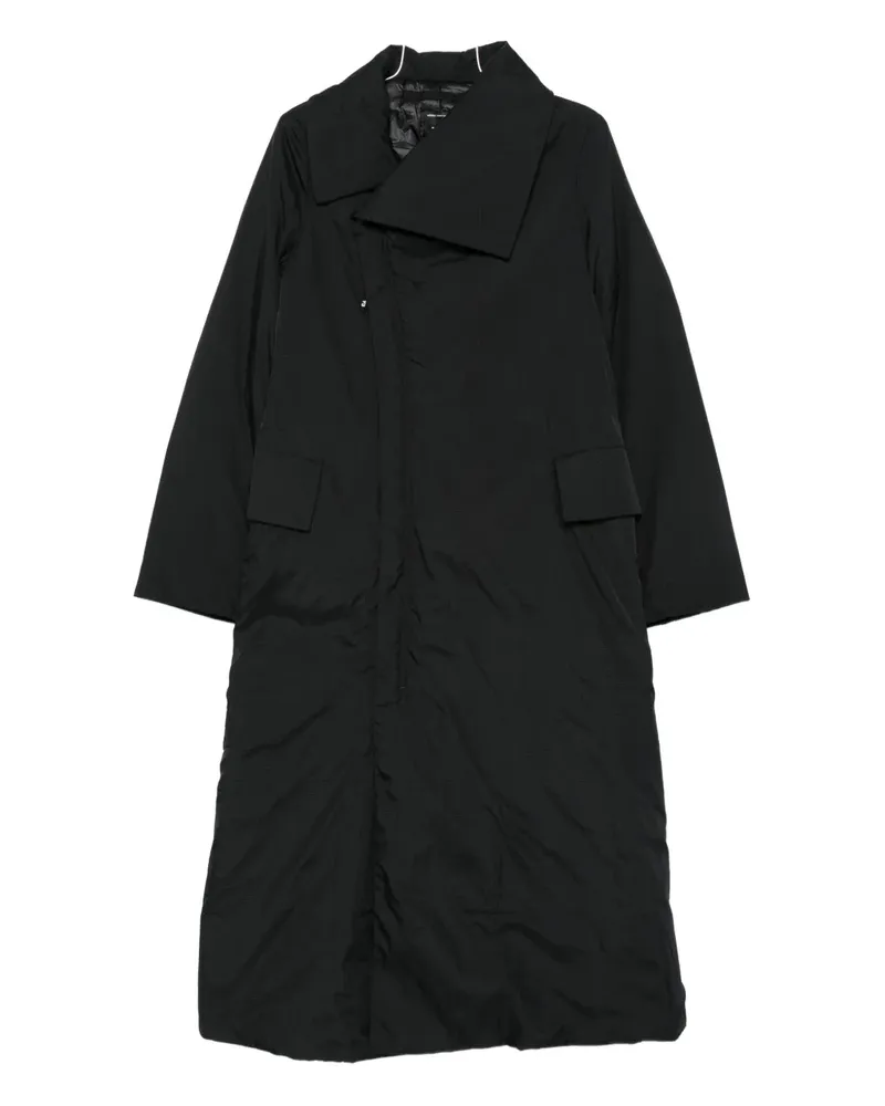 Y-3 Regenmantel mit asymmetrischem Kragen - Schwarz Schwarz