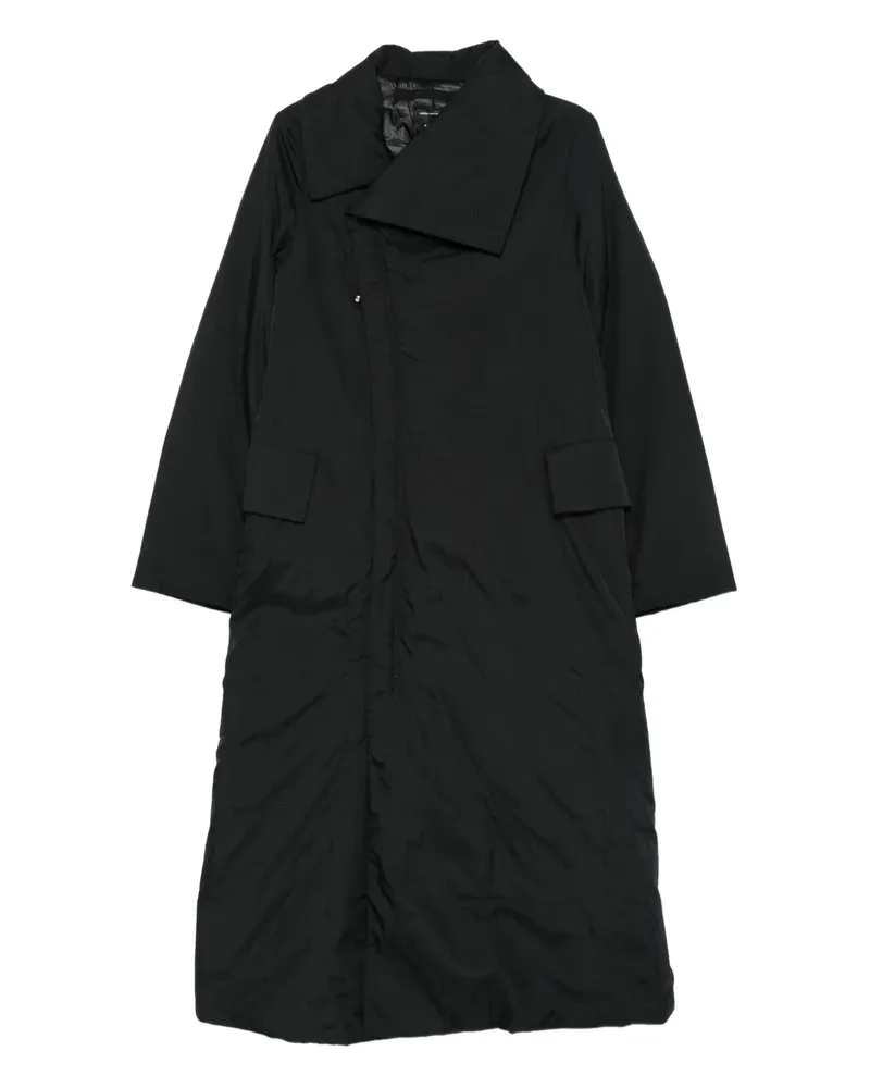 Y-3 Regenmantel mit asymmetrischem Kragen - Schwarz Schwarz