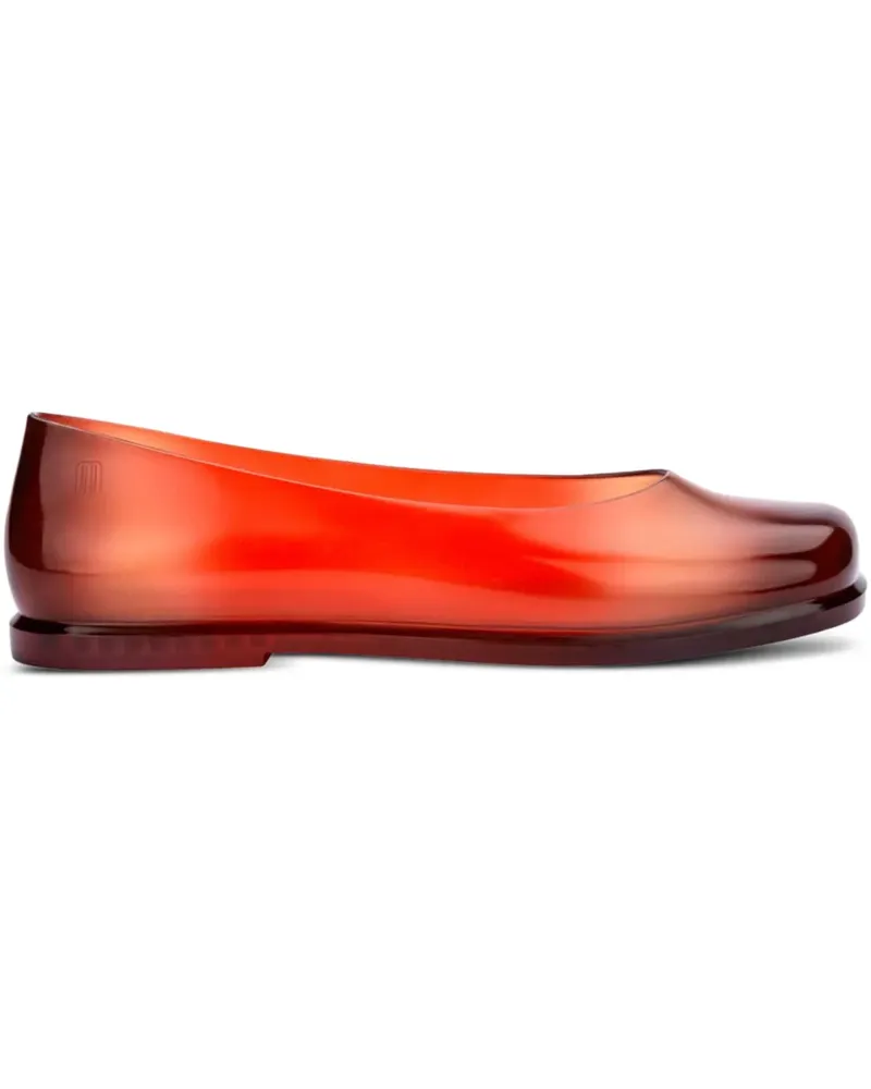 Melissa x Nodaleto Ruby Ballerinas mit eckiger Kappe - Rot Rot
