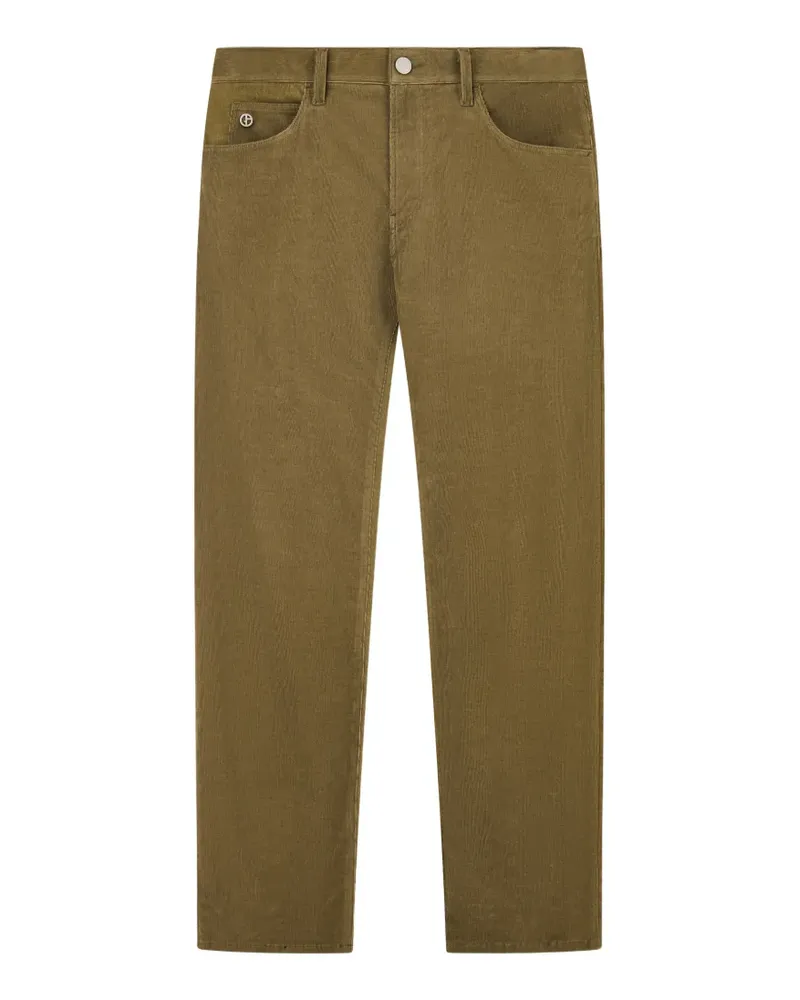 Giorgio Armani Gerade Hose im Five-Pocket-Design - Grün Grün