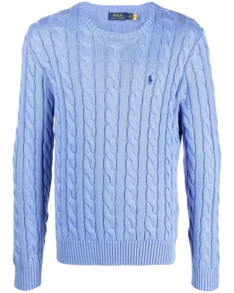 Ralph Lauren Pullover mit Zopfmuster - Blau Blau