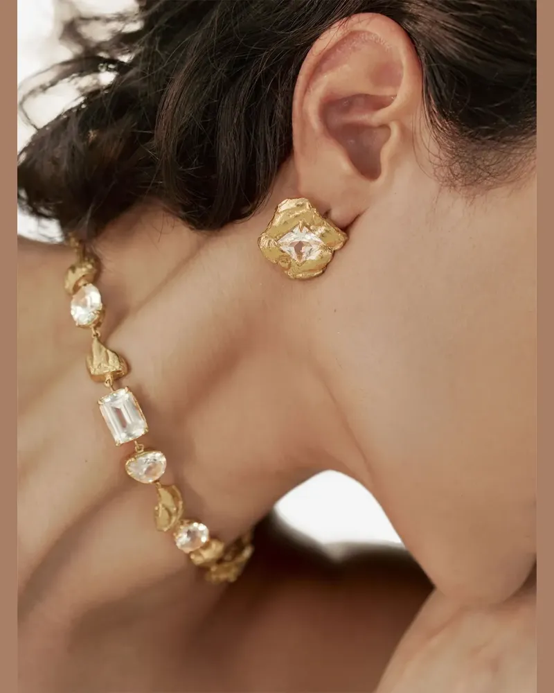Loveness Lee Jaqui Ohrringe mit Saphir - Gold Gold
