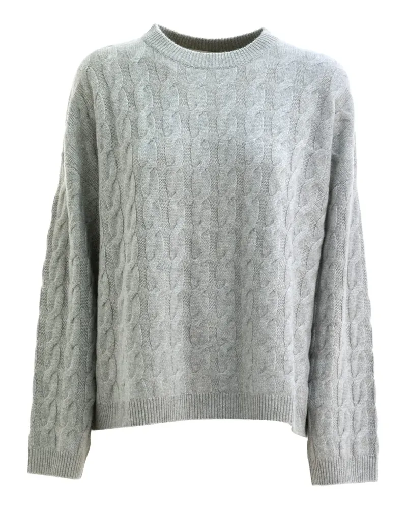 Lisa Yang Pullover mit Zopfmuster - Grau Grau