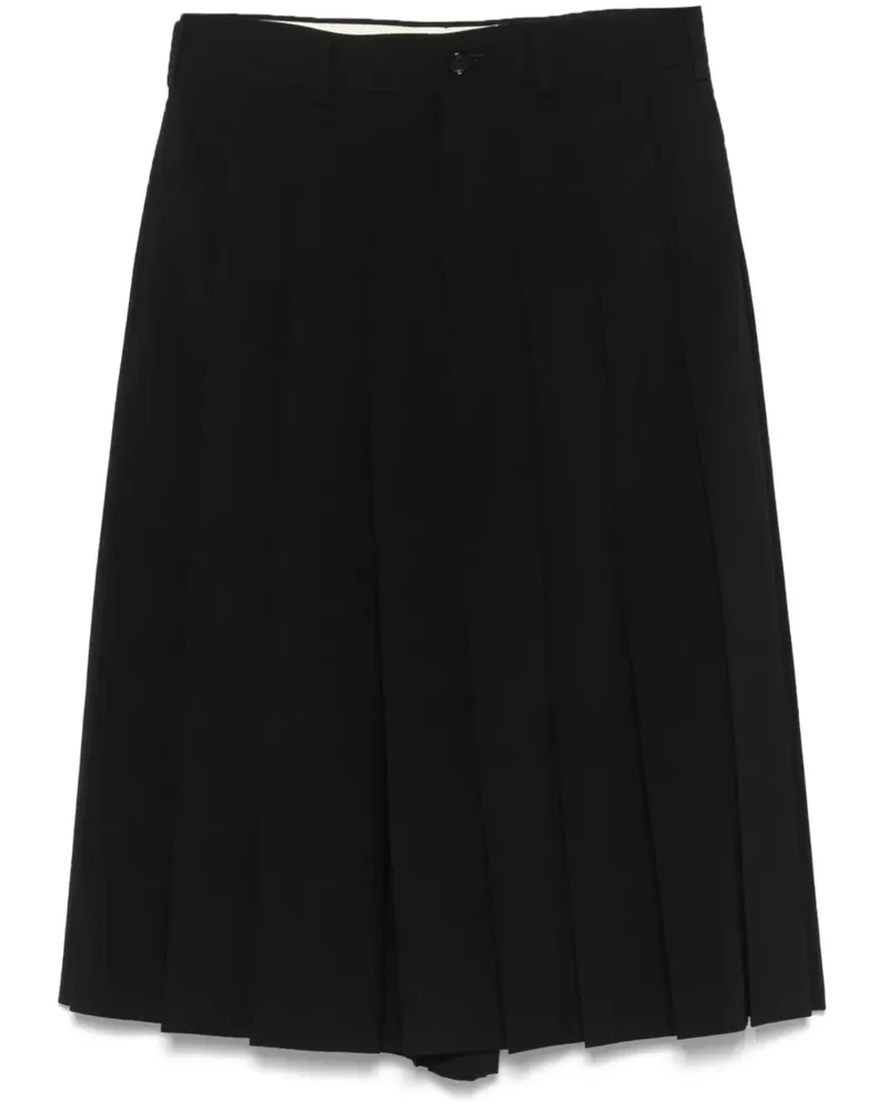 Comme des Garçons plissierter Rock - Schwarz Schwarz