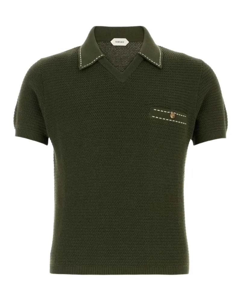 Versace polo-collar T-shirt - Grün Grün