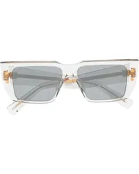 Balmain B-VI Sonnenbrille mit eckigem Gestell Grau