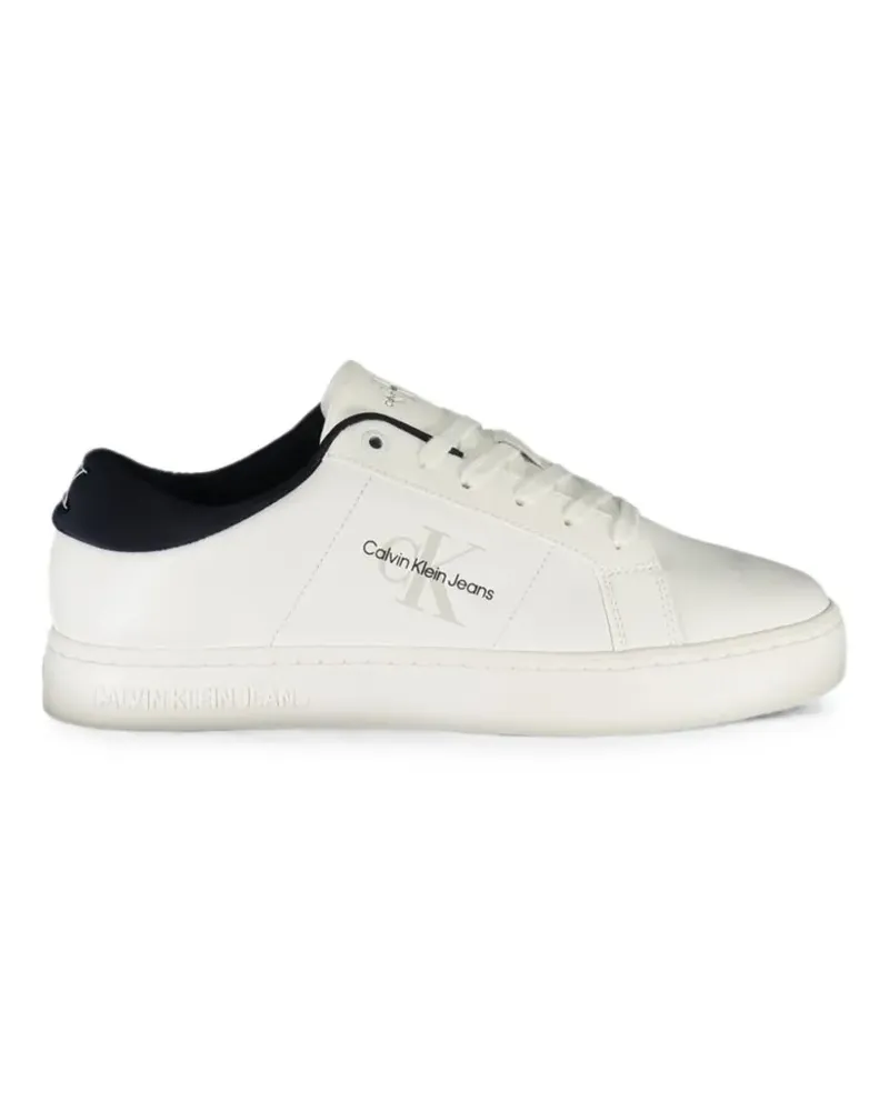 Calvin Klein Sneakers mit Logo-Print - Weiß Weiß