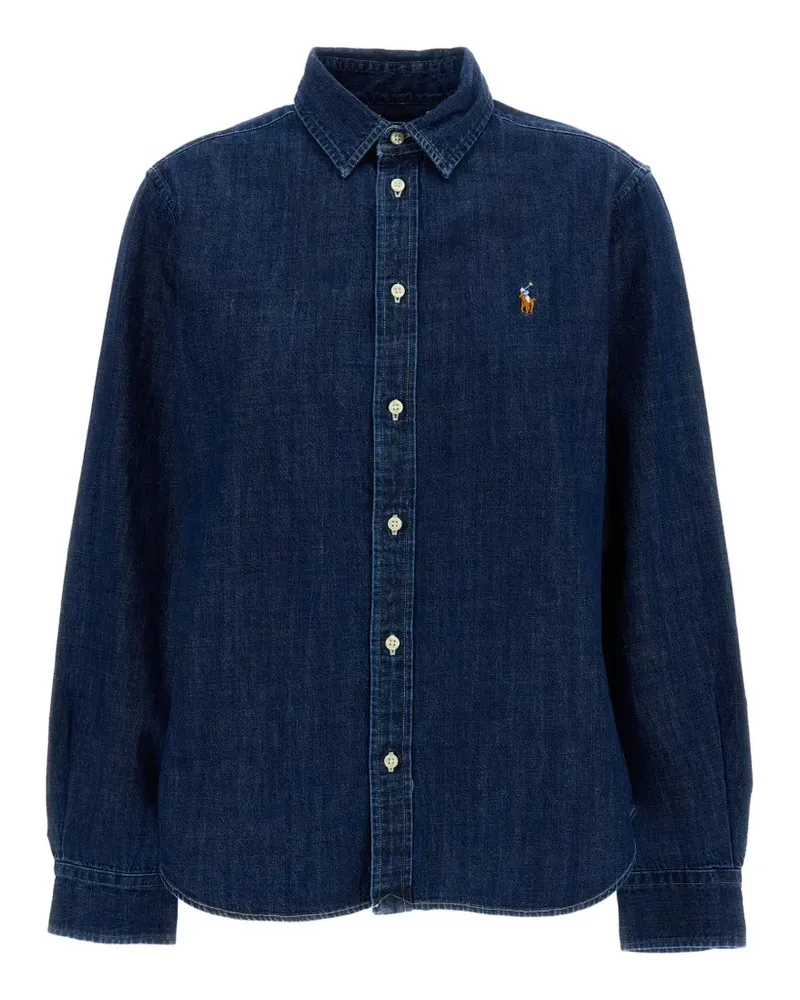 Ralph Lauren embroidered Pony logo shirt - Blau Blau