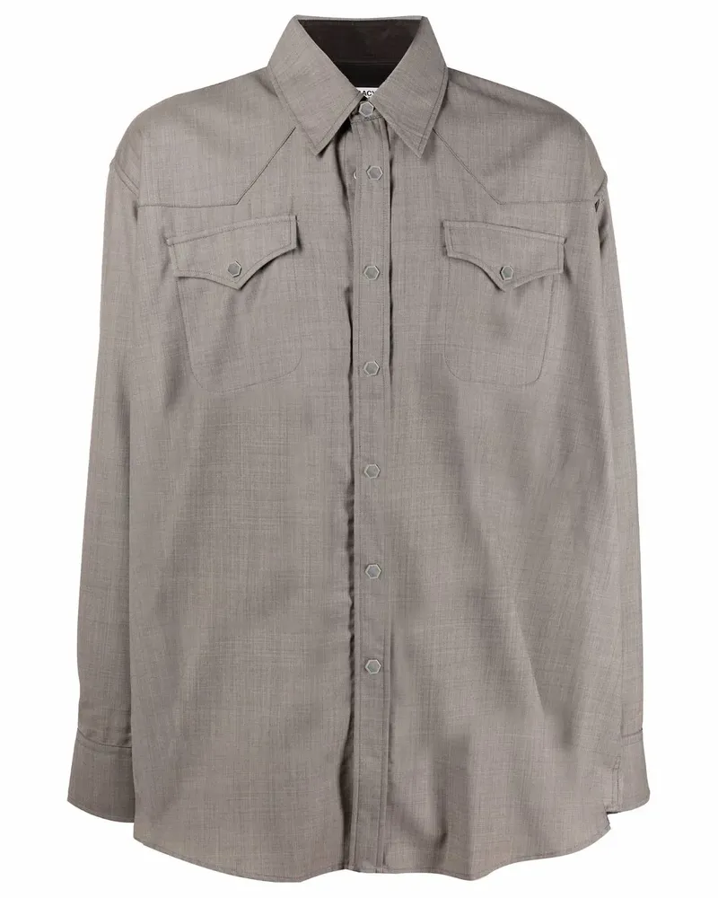 Our Legacy Hemd im Western-Look - Grau Grau