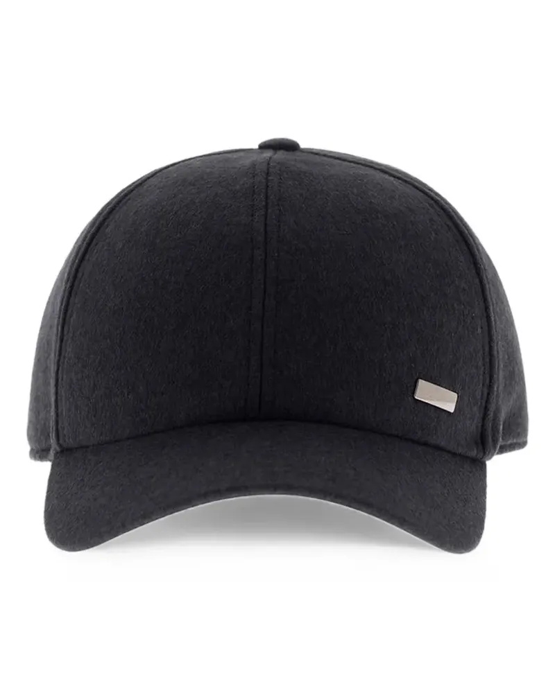 Herno cashmere-silk baseball cap - Blau Blau