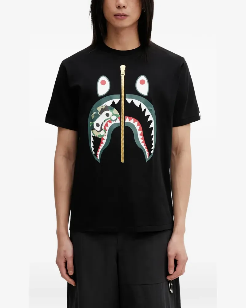 BAPE ABC Camo Shark T-Shirt - Schwarz Schwarz