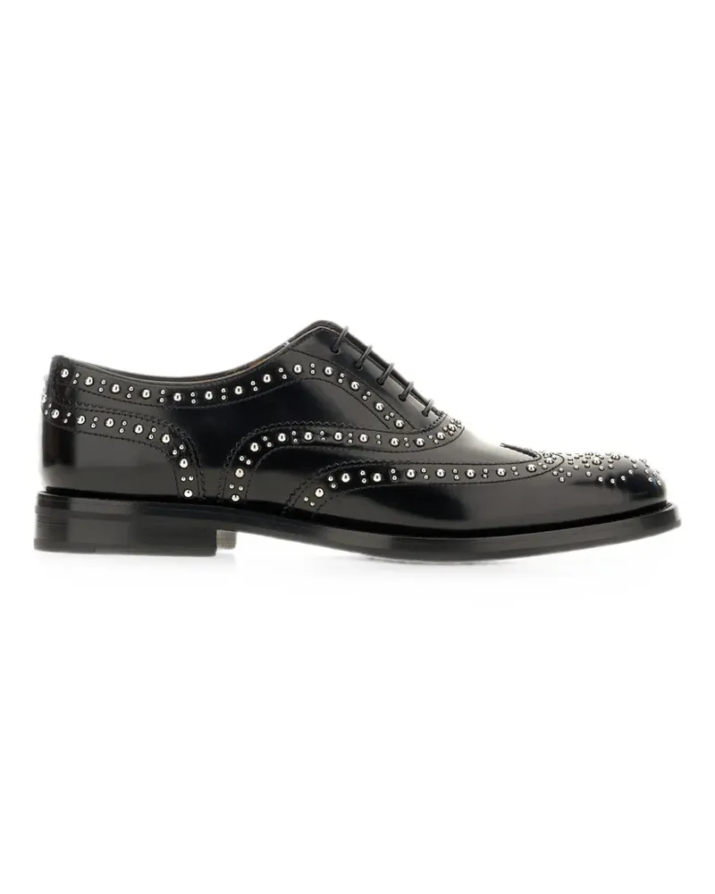 Church's Burwood Met Oxford-Schuhe mit Nieten - Schwarz Schwarz