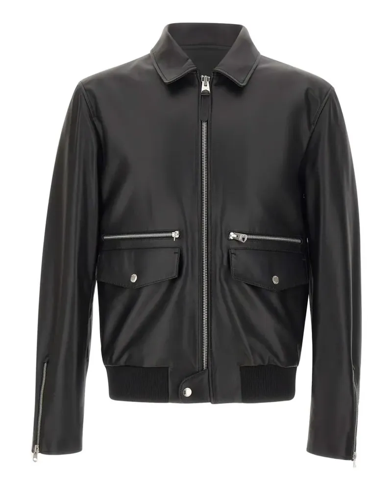 Mackage Jakari flap pocket leather jacket - Schwarz Schwarz