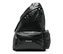 Rucksack mit Taschen - Schwarz
