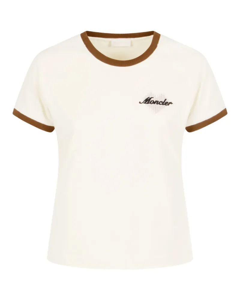 Moncler Poloshirt mit Logo-Patch - Rosa Rosa