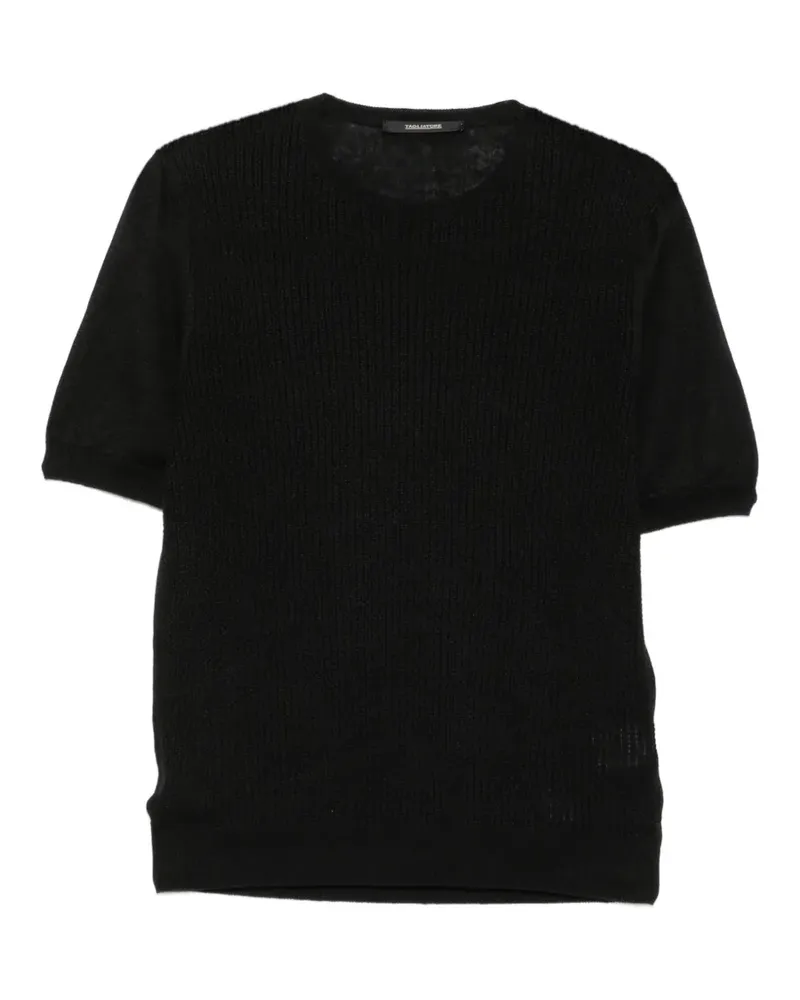 Tagliatore T-Shirt mit rundem Ausschnitt - Schwarz Schwarz
