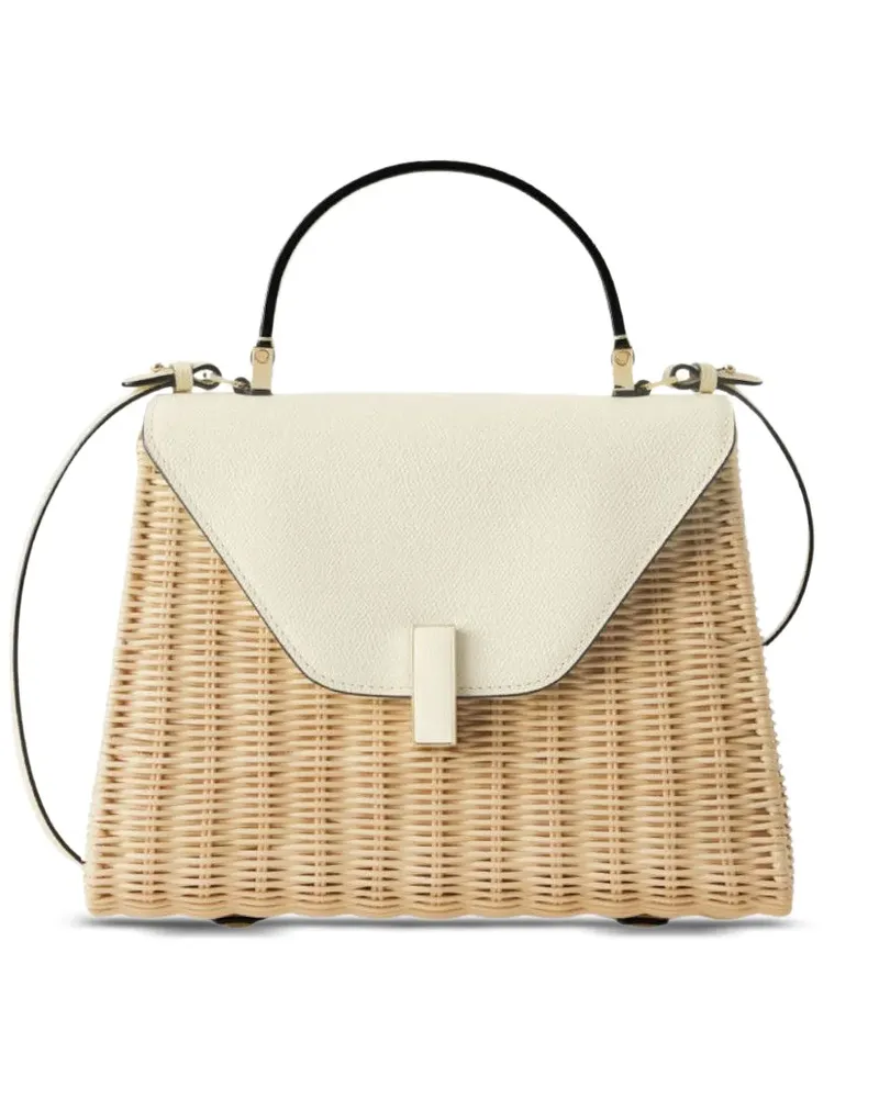 Valextra Iside Tote Bag mit Lederdetails - Nude Nude