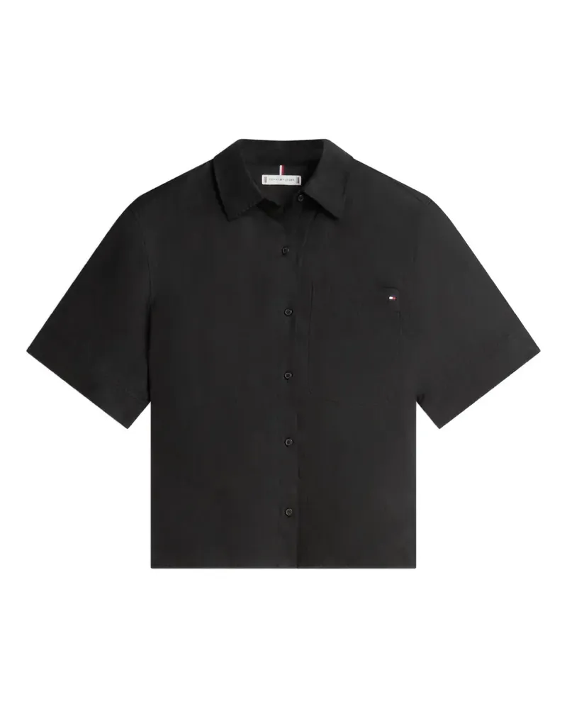Tommy Hilfiger patch-pocket shirt - Schwarz Schwarz